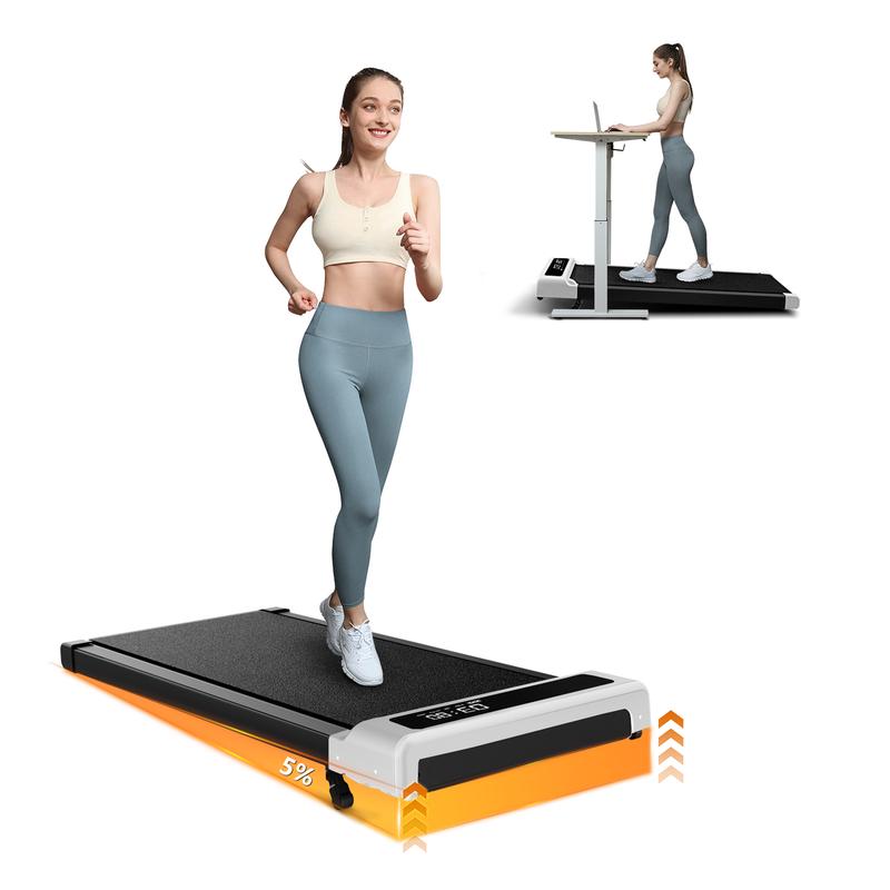 VIPLAT Walking Pad Treadmill Under Desk,Desk Treadmill for Office Home Under Desk,265 lbs Capacity Compact Mini Treadmill 2.5HP 2 in 1 Walking Jogging with Remote Control.LED Display