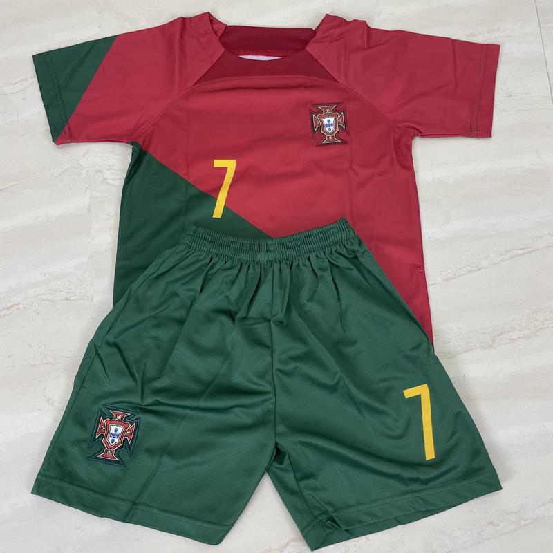 ​​2024 Soccer Jersey Portugal #7 cr7 Ronaldo Fans Boys and Girls Short Sleeve Shorts  camisa