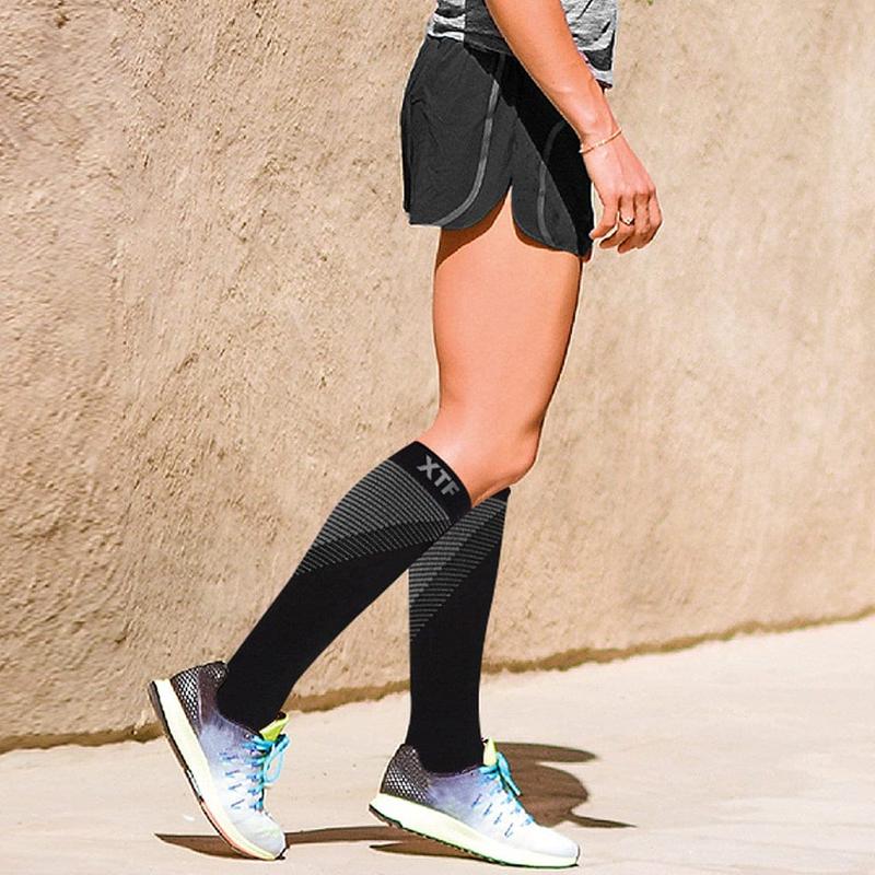 Extreme Fit Super Lite Athletic Supportive Socks (6-Pairs) - Breathable, 15-20mmHg Compression for All-Day Comfort