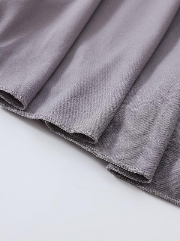 Women's Solid Color High Waist Pocket Sports Skort, Casual Comfy Breathable Skort for Outdoor Sports, Ladies Sportswear for All Seasons
