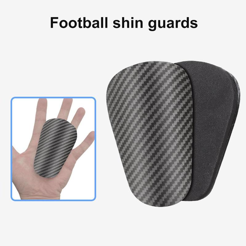 Football Shin Guard Kit, 1 Pair Carbon Fiber Pattern Shin Guard with 2 Counts Silicone Sleeves, Shin Guard for Football, Soccer, Outdoor Sports Accessories