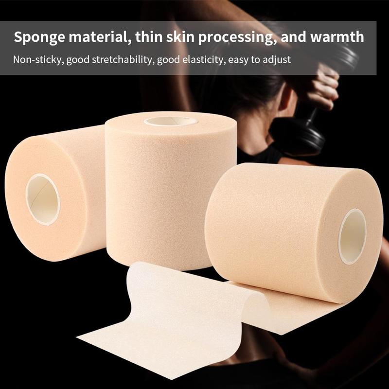 Sports Support Tape for Taping Wrist & Ankle & Knee, 1 Roll Sports Support Strap, Pre-wrap Base Sports Tape, Foam Sports Tape, Sports Tapes, Gym Accessories