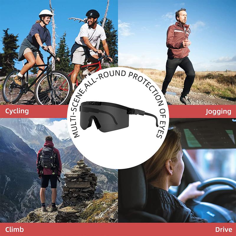 P-V Polarized Sports Sunglasses for Men Women, Fashion Windproof Driving Fishing Cycling Glasses UV400 Protection