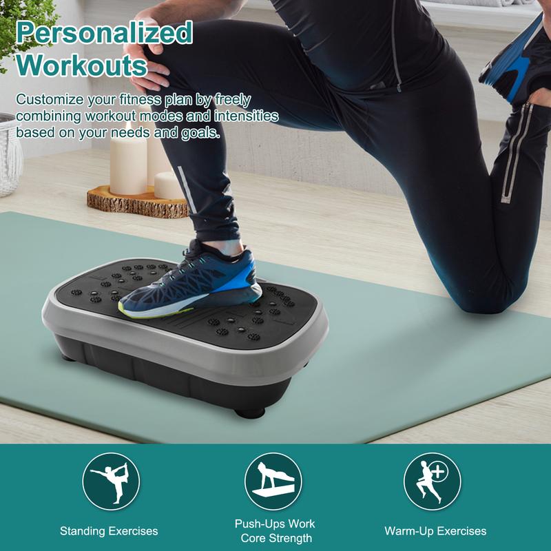 Vibration Plate Exercise Machine,Fat Shaking Machine， Lymphatic Drainage Machine, Whole Body Workout Vibration Platform，With Bluetooth + drawstring + music , 99 Speed ​​Adjustmentfor Wellness and Fitness