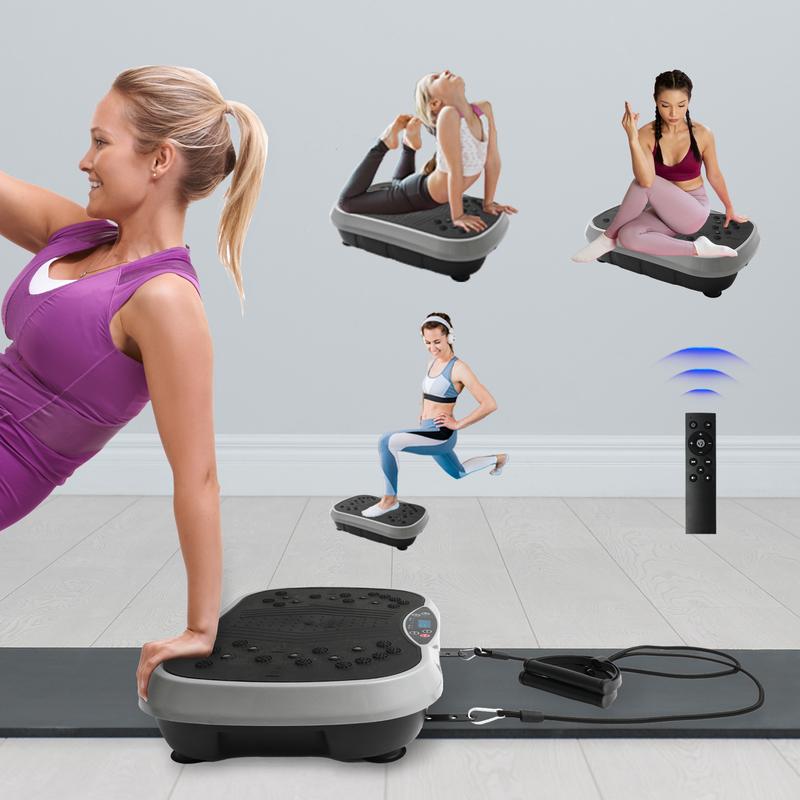 Vibration Plate Exercise Machine,Fat Shaking Machine， Lymphatic Drainage Machine, Whole Body Workout Vibration Platform，With Bluetooth + drawstring + music , 99 Speed ​​Adjustmentfor Wellness and Fitness